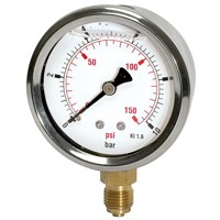 Produktbild von RIEGLER® - Glyzerinmanometer »pressure line«, G 1/2" unten, 0-16,0 bar/230 psi,