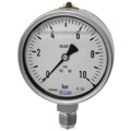 Produktbild von RIEGLER® - Glyzerinmanometer, Edelstahl, E-Skala, G 1/4" unten, -1/+9,0 bar, Ø 