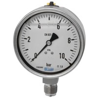 Produktbild von RIEGLER® - Glyzerinmanometer, Edelstahl, E-Skala, G 1/4" unten, -1/+3,0 bar, Ø 