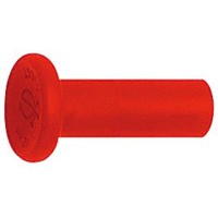 Produktbild von RIEGLER® - Verschlussstopfen POM, Stutzen 10mm, Farbe rot