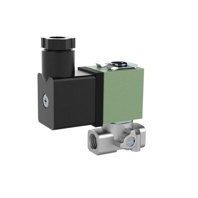 Produktbild von RIEGLER® - <p>3/2 Wege-MV, ES, NC, direktg., 24 V DC, FPM, G 1/8, PN 0 - 15 bar