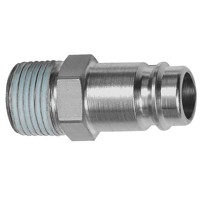 Produktbild von RIEGLER® - Nippel, NW 10, Stahl gehärtet/vernickelt, R 1/4" A PTFE-beschichtet