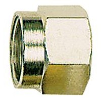 Produktbild von RIEGLER® - Überwurfmutter, M8x1,0, Rohr-Außen-Ø 4mm, Messing vernickelt