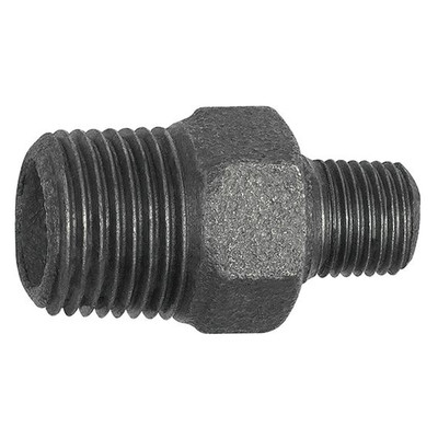 Produktbild von RIEGLER - Doppelgewindenippel 245 reduzierend, R 1" A, R 3/4" A, Temperguss sch