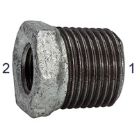 Produktbild von RIEGLER® - Reduzierstück 241, A/I, R 2.1/2", Rp 1.1/2", Temperguss schwarz