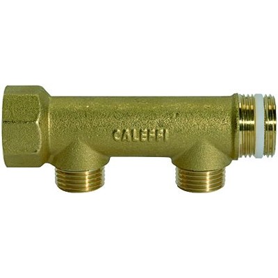 Produktbild von RIEGLER® - Verteilerrohr, 2 Abgänge, Eingang 2x 1.1/4", Ausgang 2x 1/2" A, Mess