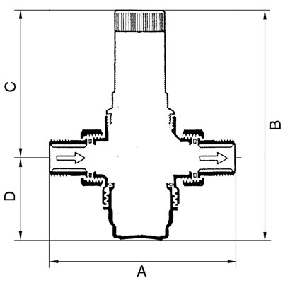 Produktbild von RIEGLER® - Druckregler für Trinkwasser, DVGW-geprüft, R 1", 1,5 - 6 bar