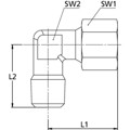 Produktbild von RIEGLER® - Winkel-Einschraubverschraubung, R 1/8" A, Rohr-Ø 6, Stahl verzinkt