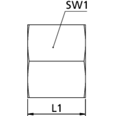 Produktbild von RIEGLER® - Überwurfmutter, M30x2,0, Rohr-Außen-Ø 22mm, SW1 36, Stahl verzinkt