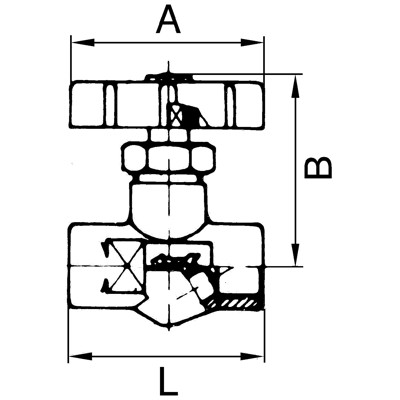 Produktbild von RIEGLER® - Nadelventil, Messing, mit Feinregulierung, G 3/8" A, DN 4