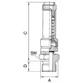 Produktbild von RIEGLER® - Sicherheitsventil DN 8, Messing, G 1/2", Ansprechdruck 11,5 bar