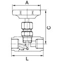 Produktbild von RIEGLER® - Nadelventil, Edelstahl 1.4571, G 3/4", DN 10, PN max. 400 bar