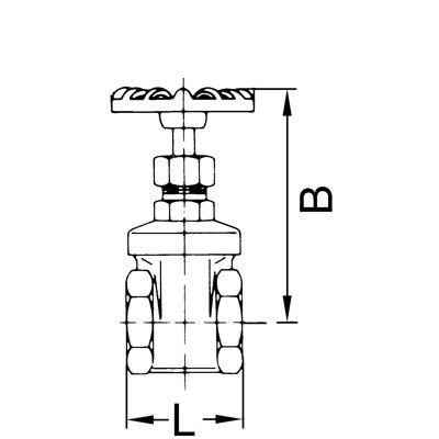 Produktbild von RIEGLER® - Muffen-Absperrventil, Messing, G 3/4", DN 20