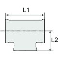 Produktbild von RIEGLER® - T-Stück, 3 x Innengewinde, G 3/4, Druck 16 bar, Messing blank