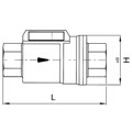 Produktbild von RIEGLER® - Koaxialventil, pneumatisch, einfachwirkend NO, Messing vernickelt, N