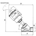 Produktbild von RIEGLER® - Schrägsitzventil ohne NAMUR-Schnittstelle, Edelstahl, G 1/2", max. 1