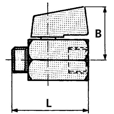 Produktbild von RIEGLER® - Mini-Kugelhahn »valve line«, Messing vernickelt, Drehgriff, G 3/8" I