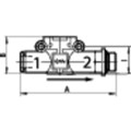 Produktbild von RIEGLER® - Rückschlagventil »lineonline«, Schlauch - Gewinde, G 1/8", Schlauch 