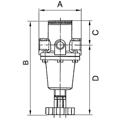 Produktbild von RIEGLER® - Druckregler »Standard«, inkl. Manometer, BG 3, G 3/4", 0,5-10 bar