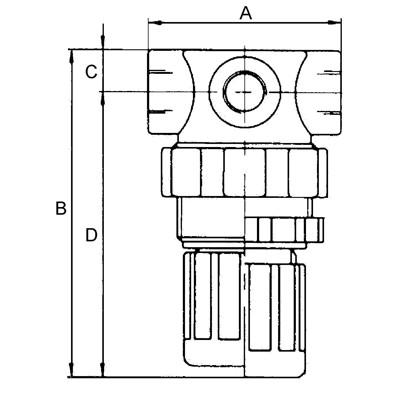 Produktbild von RIEGLER® - Druckbegrenzungsventil, inkl. Manometer, G 1/4", 0,1 - 2,0 bar