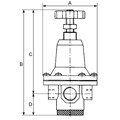 Produktbild von RIEGLER® - Druckbegrenzungsventil, inkl. Manometer, G 1/2", 0,1 - 3,0 bar