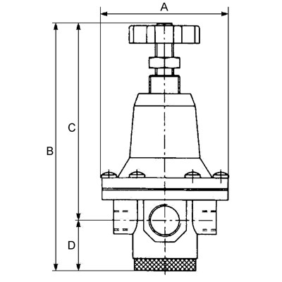 Produktbild von RIEGLER® - Druckbegrenzungsventil, inkl. Manometer, G 1/2", 0,1 - 3,0 bar