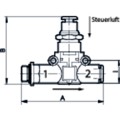 Produktbild von RIEGLER® - Pneumatisch entsperrbares Rückschlagventil Gewinde-Schlauch, G 1/4",