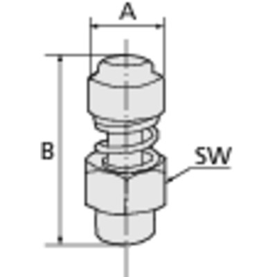 Produktbild von RIEGLER® - Schalldämpfer mit Federeinstellung, G 1/2", SW 22