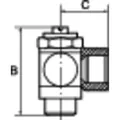 Produktbild von RIEGLER - Drosselventil, Schlitzschraube, beidseitige Drosselung (B), G 1/4" I,
