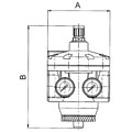 Produktbild von RIEGLER® - Hochleistungsdruckregler mit 2 Manometern, G 1.1/2", 0,2 - 6 bar