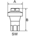 Produktbild von RIEGLER® - Inline-Druckregler für Wasser-/Druckluftanwendungen, G 1/4", 6 bar