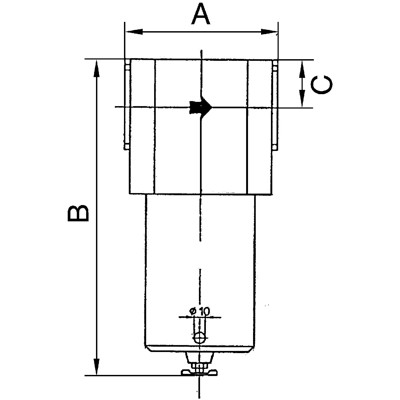 Produktbild von RIEGLER® - Filter für hohe Drücke bis 40 bar, mit Handablassventil, G 1"