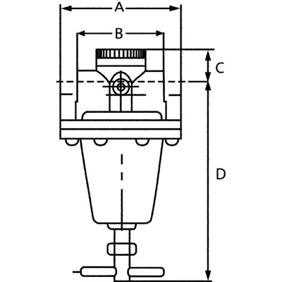 Produktbild von RIEGLER® - Konstant-Druckregler inkl. Manometer, BG 3, G 1", 0,5 - 3 bar