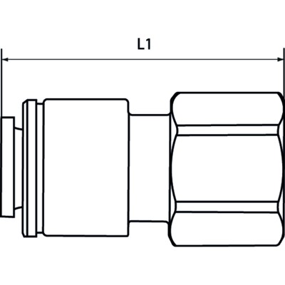 Produktbild von RIEGLER® - Aufschraubverbinder POM, G 3/4", für Schlauch-Außen-Ø 8mm