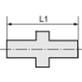 Produktbild von RIEGLER® - Doppelgewindenippel, G 1/2", A, SW 22, Edelstahl 1.4408