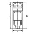 Produktbild von RIEGLER® - Aktivkohlefilter »multifix-mini«, mit PC-Behälter, BG 0, G 1/8"