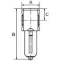 Produktbild von RIEGLER® - Aktivkohlefilter »FUTURA«, PC-Behälter u. Schutzkorb, BG 1, G 3/8"