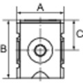 Produktbild von RIEGLER® - Verteiler »FUTURA-mini«, BG 0, G 1/4", Abgänge 2x G 1/4"