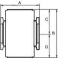 Produktbild von RIEGLER® - Verteiler »G«, mit 2 Abgängen, BG 400, G 1/2", PE 0-9 bar