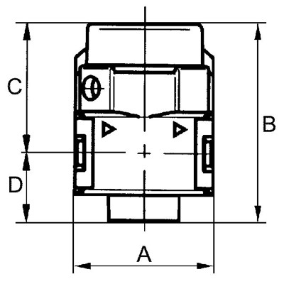 Produktbild von RIEGLER® - Kugelhahn 3/2-Wege »multifix-mini«, abschließbar, BG 0, G 1/4"