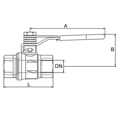 Produktbild von RIEGLER® - Sicherheitskugelhahn, Federrückstellung, Messing vernickelt, Rp 1", 