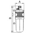 Produktbild von RIEGLER® - Nebelöler »multifix«, mit PC-Behälter und Schutzkorb, BG 5, G 1"