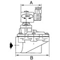 Produktbild von RIEGLER® - Impulsmembranventil, NC, 24 V DC int. Vorsteuerung, G 1.1/2", CR