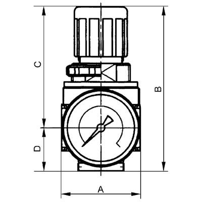 Produktbild von RIEGLER® - Druckregler »multifix-mini« inkl. Manometer, BG 0, G 1/4", 0,2 - 6 b