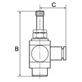 Produktbild von RIEGLER® - Drosselventil, beidseitig, G 3/8", Steckverbindung 8