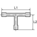 Produktbild von RIEGLER® - T-Einschraubstutzen, R 1/8" A, für Schlauch LW 6mm, SW 10, PA 6