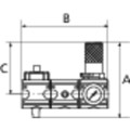 Produktbild von RIEGLER® - Wartungsstation SAFETY »multifix«, KH-AV-DR, BG 3, G 1/2", 2-10 bar