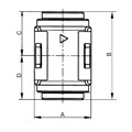 Produktbild von RIEGLER® - Verteiler »multifix-mini«, BG 0, G 1/4", mit 2 Abgängen G 1/8"