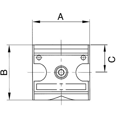 Produktbild von RIEGLER® - Verteiler »multifix«, breite Ausführung, BG 1, G 3/8", 4 Abgänge