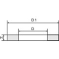 Produktbild von RIEGLER® - Flachdichtung aus Kupfer, G 1/2" oder M20x1,5, EN 837